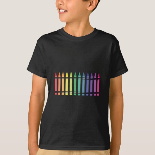 Zeichenstift-Farben T-Shirt (Vorderseite)