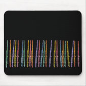 Zeichenstift-Flöten Mousepad (Vorne)