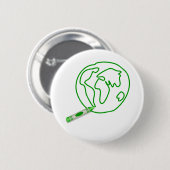 Zeichenstift-grüne Kugel Button (Vorne & Hinten)