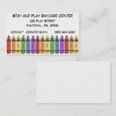 Zeichenstift-Kindertagesstätte Visitenkarte (Vorne/Hinten)