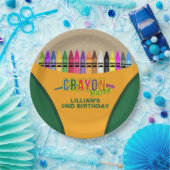 Zeichenstift-Party Pappteller (Party)