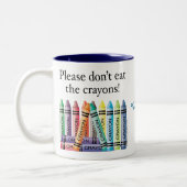 Zeichenstift-Tasse Zweifarbige Tasse (Links)