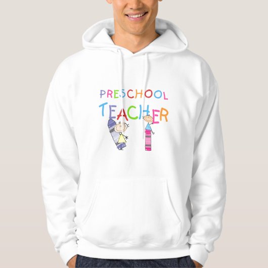 Zeichenstift-Vorschullehrer-T-Shirts und Geschenke Hoodie (Vorderseite)