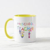 Zeichenstift-Vorschullehrer-T-Shirts und Geschenke Tasse (Links)