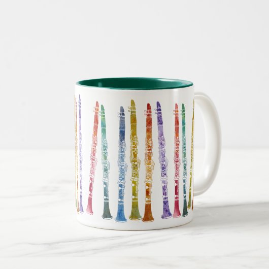 ZeichenstiftClarinets Zweifarbige Tasse (VorderseiteRechts)