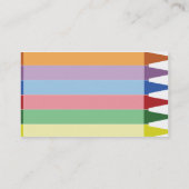 Zeichenstifte - Geschäft Visitenkarte (Rückseite)