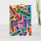 Zeichenstifte - Gruß-Karte Karte (Vorderseite)