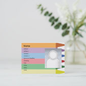 Zeichenstifte - mollig visitenkarte (Stehend Vorderseite)