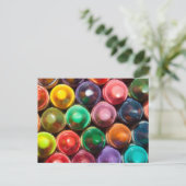 Zeichenstifte Postkarte (Stehend Vorderseite)