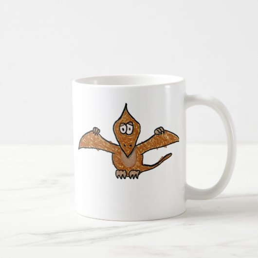 Zeichenstiftpterodactyl-Dinosaurier-Sammlung Kaffeetasse (Rechts)