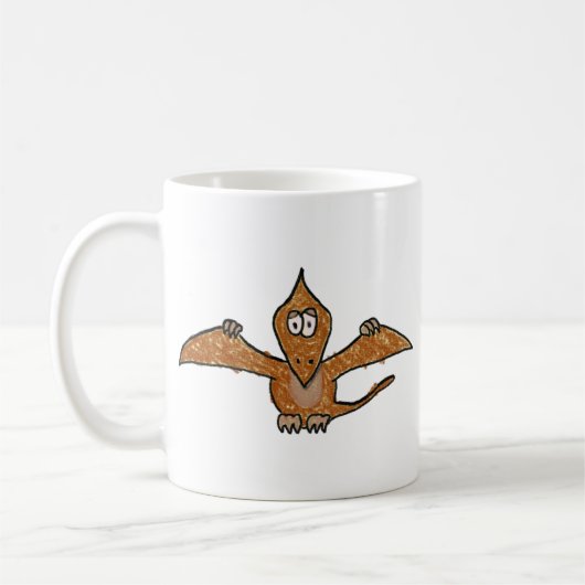 Zeichenstiftpterodactyl-Dinosaurier-Sammlung Kaffeetasse (Links)