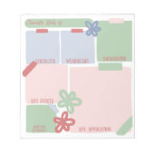 Zeichentabelle Lernkommentar Notizblock (Vorderseite)