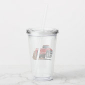 Zeichentrick-Auto Acryltrinkbecher (Rückseite)