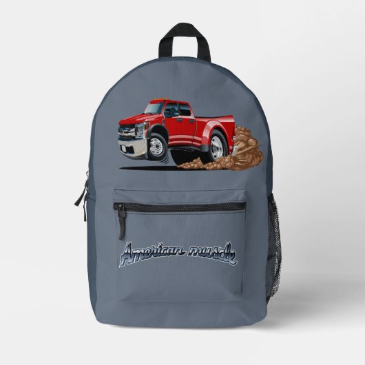 Zeichentrick-Auto Bedruckter Rucksack (Vorderseite)