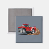 Zeichentrick-Auto Magnet (Vorderseite/Rückseite)