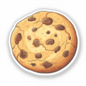 Zeichentrick-Cookie Aufkleber (Vorderseite)