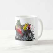 Zeichentrick-Dragster Kaffeetasse (VorderseiteRechts)