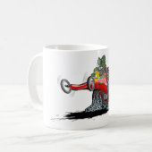 Zeichentrick-Dragster Kaffeetasse (Vorderseite Links)