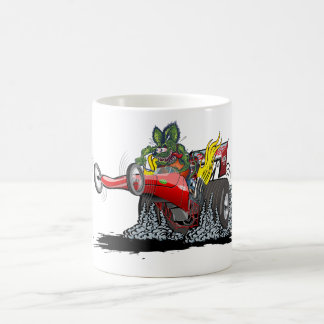 Zeichentrick-Dragster Kaffeetasse