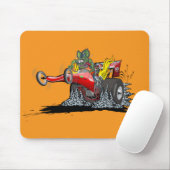 Zeichentrick-Dragster Mousepad (Mit Mouse)