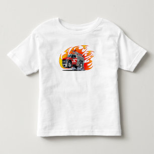 Zeichentrick-Feuerwehrauto Kleinkind T-shirt