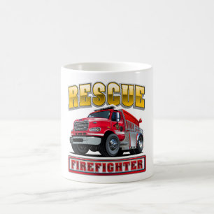 Zeichentrick-Feuerwehrwagen Kaffeetasse