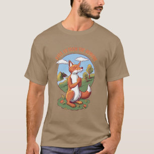 Zeichentrick-Fuchs-Gebet – Botschaft zum Schutz de T-Shirt
