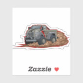 Zeichentrick-LKW Aufkleber (Blatt)