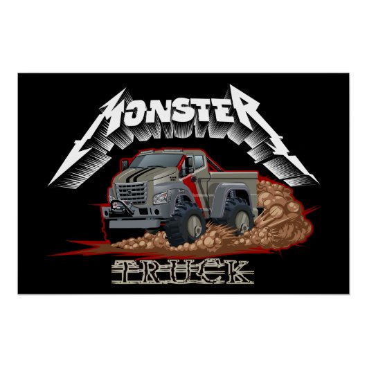 Zeichentrick-LKW Poster (Vorderseite)