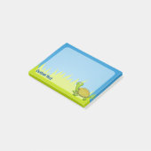 Zeichentrick-Schildkröte Post-it Klebezettel (angewinkelt)