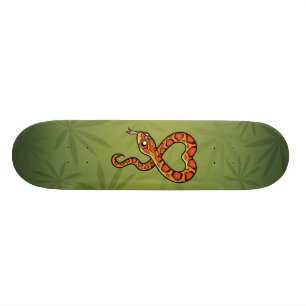 Zeichentrick-Schlange Skateboard