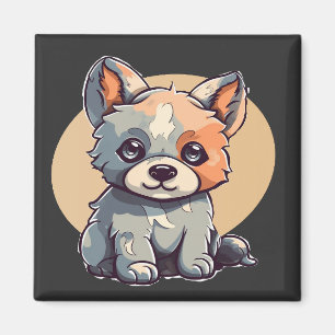 ZEICHENTRICK-WELPE MAGNET