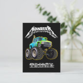 Zeichentrickauto Postkarte (Stehend Vorderseite)