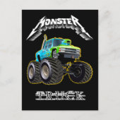Zeichentrickauto Postkarte (Vorderseite)