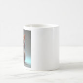 Zeichentrickdarstellung einer niedlichen Katze Kaffeetasse (Mittel)