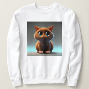 Zeichentrickdarstellung einer niedlichen Katze Sweatshirt