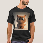 Zeichentrickdarstellung einer niedlichen Katze T-Shirt (Vorderseite)