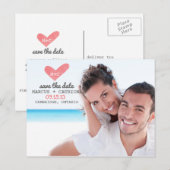 Zeichentrickdrucke Save the Date Postkarte (Vorne/Hinten)