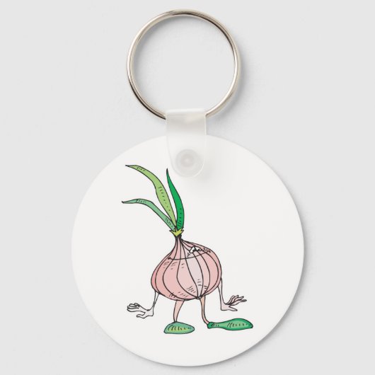 Zeichentrickfigur alberne Zwiebel Schlüsselanhänger (Vorderseite)