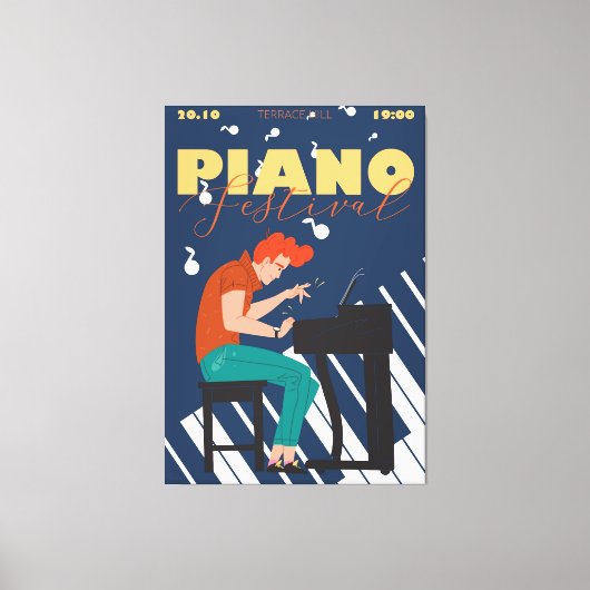 Zeichentrickfigur Leinwanddruck (Vorderseite)