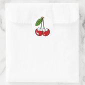 Zeichentrickfiguren von Red Cherry Runder Aufkleber (Tasche)