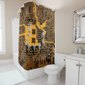 Zeichentrickfilm für Mikroschemas, Mikrogramm, Bac Duschvorhang (Beispiel)