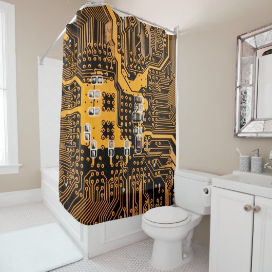 Zeichentrickfilm für Mikroschemas, Mikrogramm, Bac Duschvorhang (Beispiel)