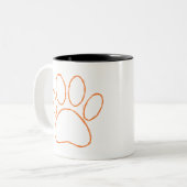 Zeichentrickgeflecht Zweifarbige Tasse (Vorderseite Links)