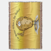 Zeichentrickkartoffel mit großen Augen 3 Decke (Vorderseite Vertikal)