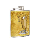 Zeichentrickkartoffel mit großen Augen 3 Flachmann (Rechts)