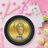 Zeichentrickkartoffel mit großen Augen 3 Pappteller (Party)