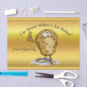 Zeichentrickkartoffel mit großen Augen 3 Seidenpapier (Handwerk)