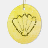 Zeichentrickskizze auf altem Papier Keramik Ornament (Links)