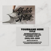 Zeichentrickskizze Visitenkarte (Vorne/Hinten)